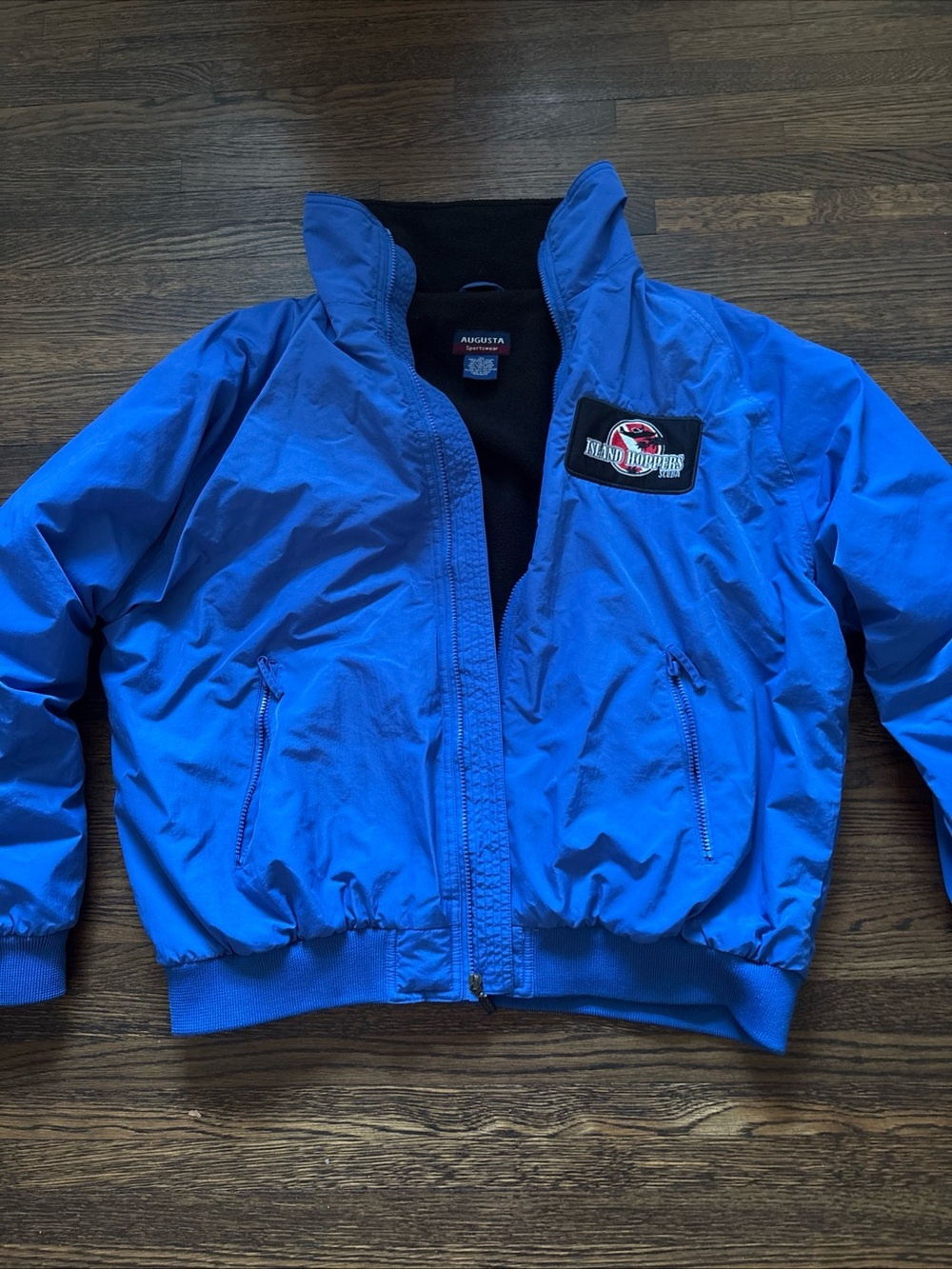 Augusta Sportswear Royal Blue Men's Puffer Jacket w/ Island Hoppers Scuba patch